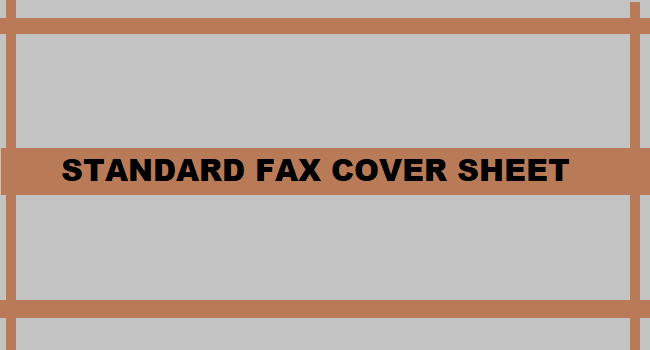 FAx cover