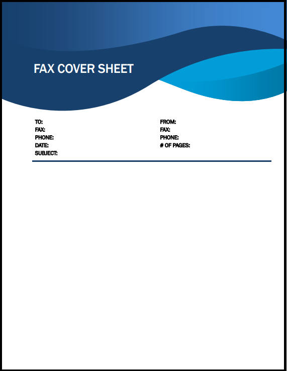 fax sheet basic