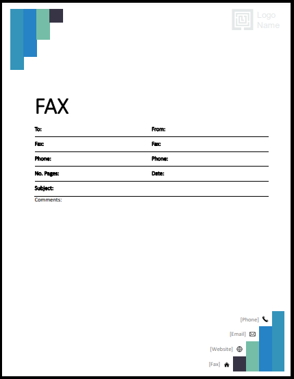 Fax cover page attention