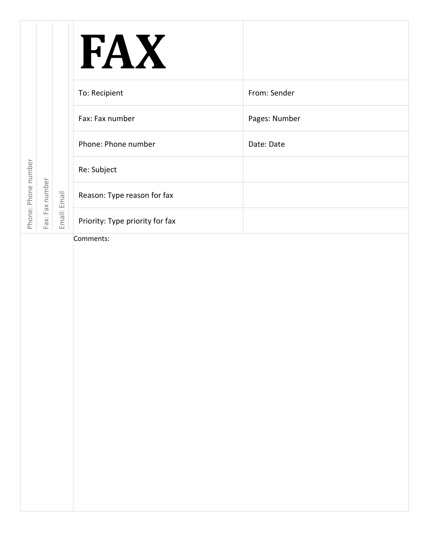 Academic Fax Cover Sheet Templates {Download Now}