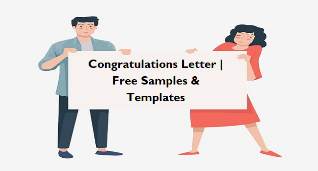 Congratulations Letter Free Samples & Templates