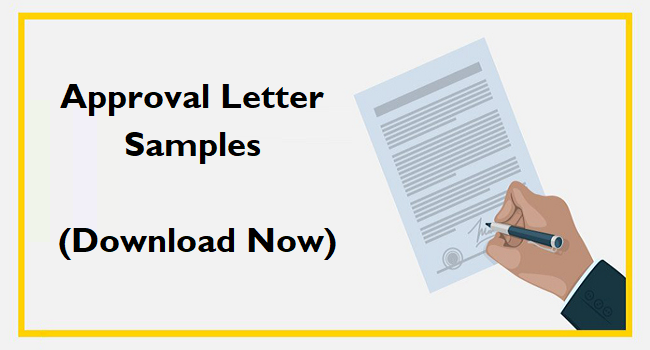 approval letter samples